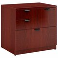 Boss N114-M Mahogany Laminate Combination Lateral File Cabinet - 31'' x 22'' x 29'' 197N114M
